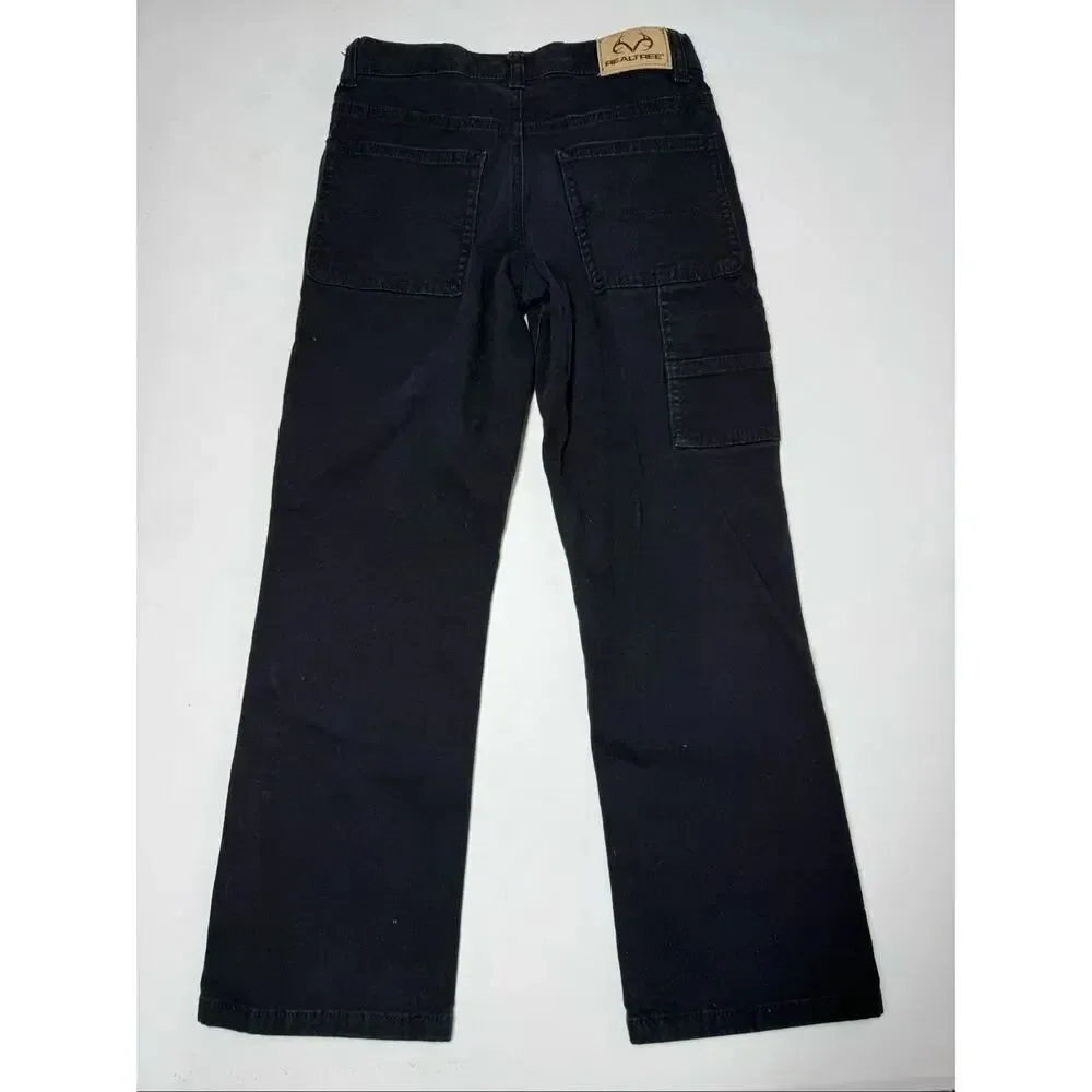 Realtree Youth Carpenter Pants (Black, S-7/8)